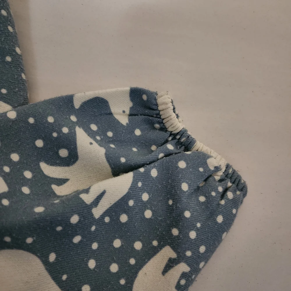 Hanna Andersson Blue Polar Bear Flannel Nightgown